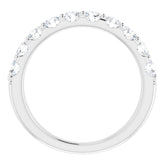 Platinum 9/10 CTW Natural Diamond Anniversary Band